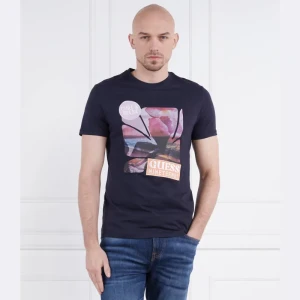 GUESS T-shirt SUNSET FLOWER | Slim Fit