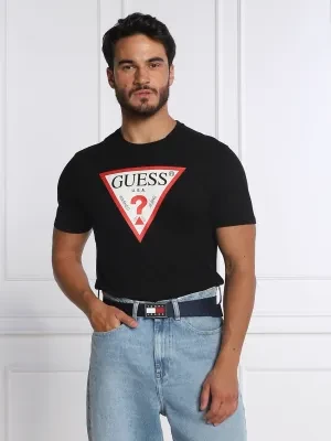 GUESS T-shirt TRI LOGO | Regular Fit