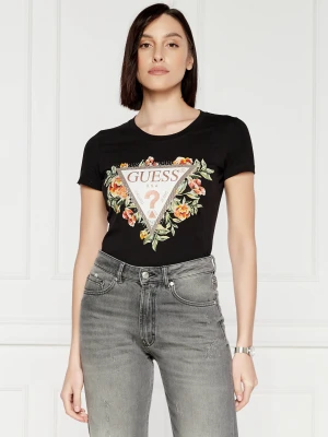GUESS T-shirt TRIANGLE FLOWERS | Regular Fit