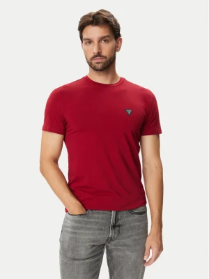 Guess T-Shirt U6BM01 K5385 Bordowy Regular Fit