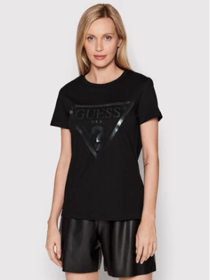 Guess T-Shirt V2YI07 K8HM0 Czarny Regular Fit