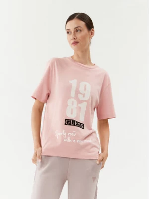 Guess T-Shirt V3BI00 KA260 Różowy Relaxed Fit