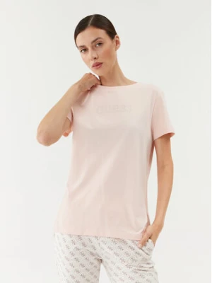 Guess T-Shirt V3BI11 J1314 Różowy Regular Fit