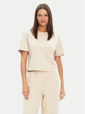 Guess T-Shirt V3RI08 I3Z14 Beżowy Regular Fit