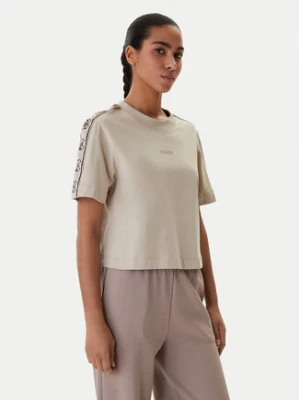 Guess T-Shirt V3RI08 I3Z14 Beżowy Regular Fit