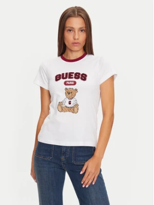 Guess T-Shirt V4BI10 KA260 Biały Regular Fit