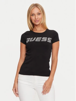 Guess T-Shirt V4BI16 KCIV1 Czarny Regular Fit