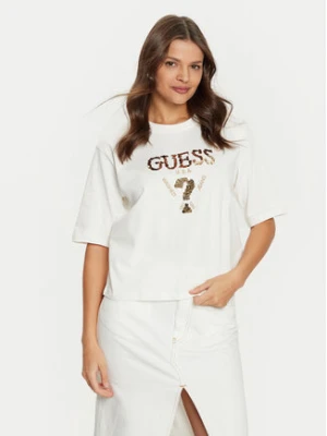 Guess T-Shirt V4YI06 I3Z14 Écru Boxy Fit