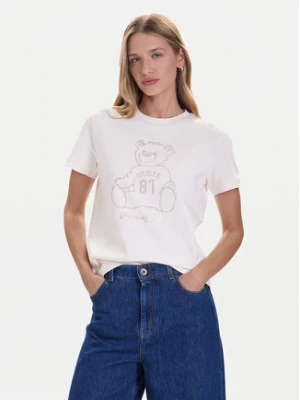 Guess T-Shirt V5BI16 K8FQ4 Biały Regular Fit