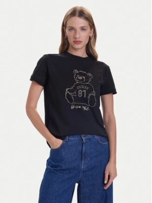 Guess T-Shirt V5BI16 K8FQ4 Czarny Regular Fit