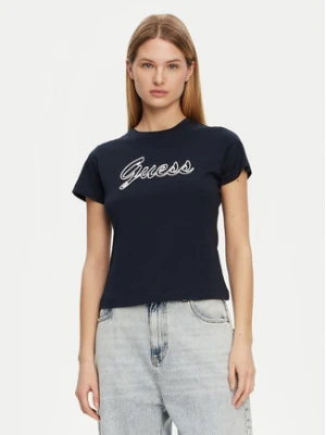 Guess T-Shirt V5GI02 K9RM1 Granatowy Slim Fit