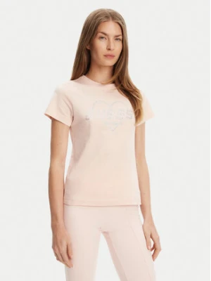 Guess T-Shirt V5GI10 K9RM1 Różowy Regular Fit