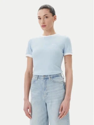 Guess T-Shirt V5GP08 KCRN2 Błękitny Regular Fit