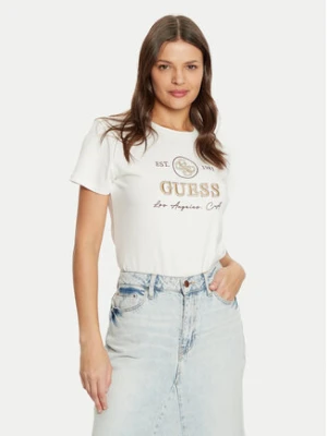 Guess T-Shirt V5RI05 J1314 Écru Regular Fit