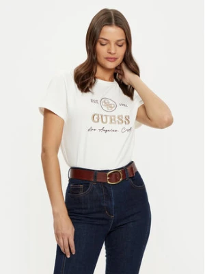 Guess T-Shirt V5RI05 J1314 Écru Regular Fit