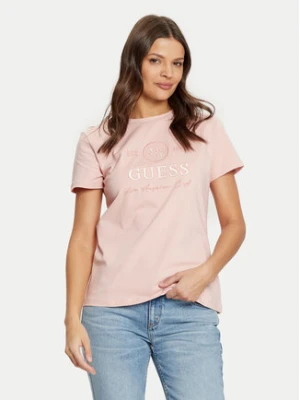 Guess T-Shirt V5RI05 J1314 Różowy Regular Fit