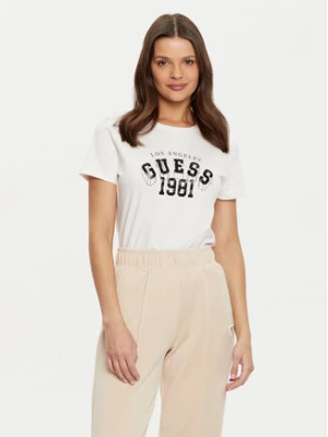 Guess T-Shirt V5RI06 I3Z14 Écru Regular Fit