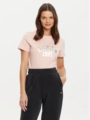 Guess T-Shirt V5RI06 I3Z14 Różowy Regular Fit