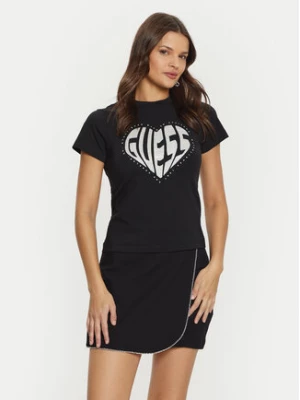Guess T-Shirt V5RI08 J1314 Czarny Slim Fit