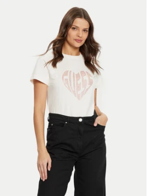 Zdjęcie produktu Guess T-Shirt V5RI08 J1314 Écru Slim Fit