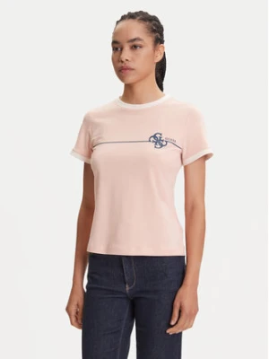 Guess T-Shirt V5YI01 J1314 Różowy Regular Fit