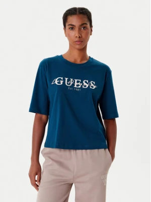 Guess T-Shirt V5YI02 I3Z14 Niebieski Boxy Fit