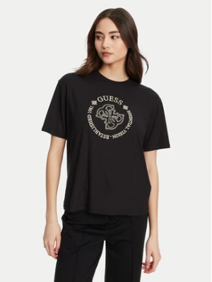 Guess T-Shirt V5YI05 KCOA2 Czarny Regular Fit