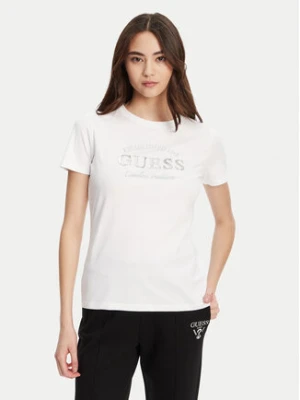 Guess T-Shirt V5YI12 J1314 Biały Regular Fit