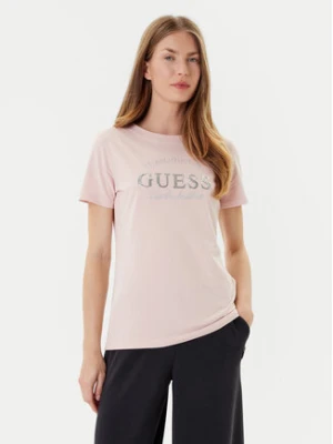 Guess T-Shirt V5YI12 J1314 Różowy Regular Fit