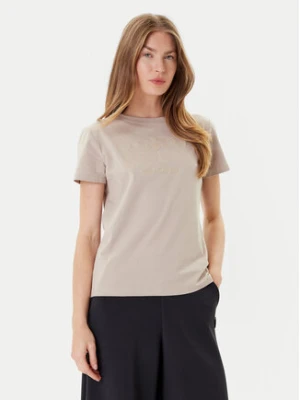 Guess T-Shirt V5YI13 J1314 Beżowy Regular Fit