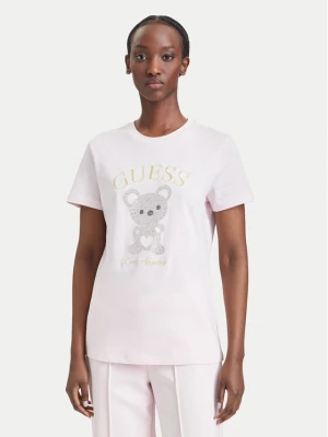 Guess T-Shirt V6BI28 K9360 Różowy jasny Regular Fit