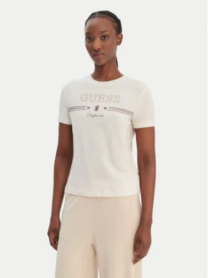 Guess T-Shirt V6GI06 K2967 Écru Regular Fit