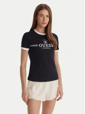 Guess T-Shirt V6GI08 K2975 Granatowy Regular Fit