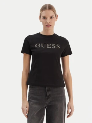 Guess T-Shirt V6RI20 J1314 Czarny Regular Fit