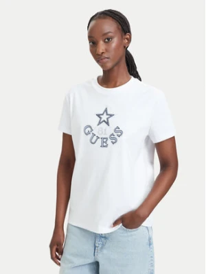 Guess T-Shirt V6YI04 K4268 Biały Regular Fit