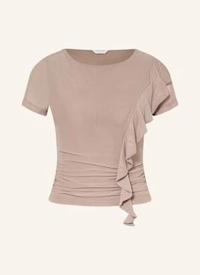 Guess T-Shirt Verdiana Z Wolantami beige