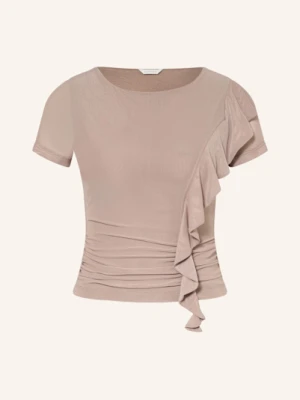 Guess T-Shirt Verdiana Z Wolantami beige
