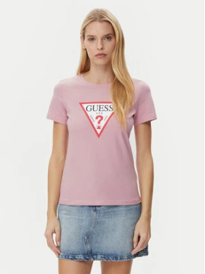 Guess T-Shirt W1YI1B I3Z14 Fioletowy Regular Fit