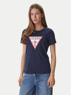 Guess T-Shirt W1YI1B I3Z14 Granatowy Regular Fit