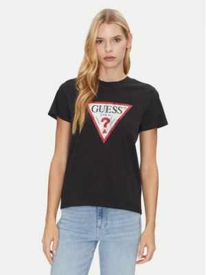 Guess T-Shirt W2BI69 K8FQ1 Czarny Regular Fit