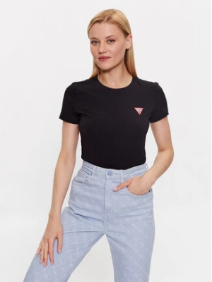 Guess T-Shirt W2YI44 J1314 Czarny Slim Fit