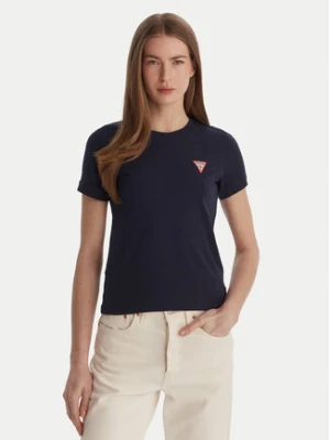 Guess T-Shirt W2YI44 J1314 Granatowy Regular Fit