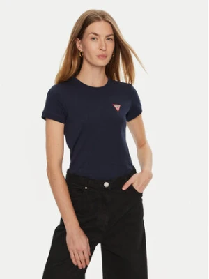Guess T-Shirt W2YI44 J1314 Niebieski Slim Fit