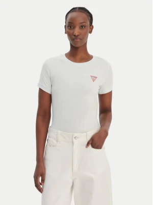 Guess T-Shirt W2YI44 J1314 Zielony Regular Fit