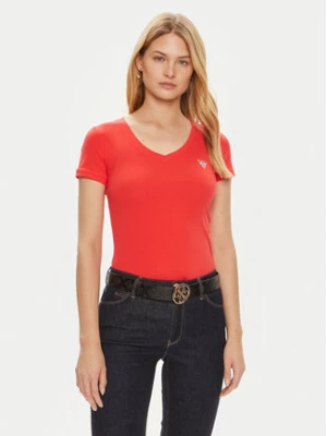 Guess T-Shirt W2YI45 J1314 Czerwony Slim Fit