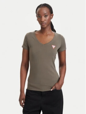 Guess T-Shirt W2YI45 J1314 Khaki Slim Fit