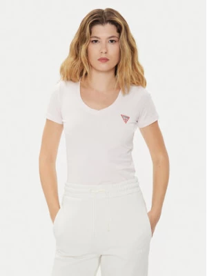 Guess T-Shirt W2YI45 J1314 Różowy Slim Fit