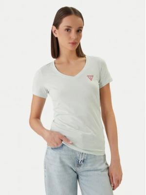 Guess T-Shirt W2YI45 J1314 Zielony Slim Fit