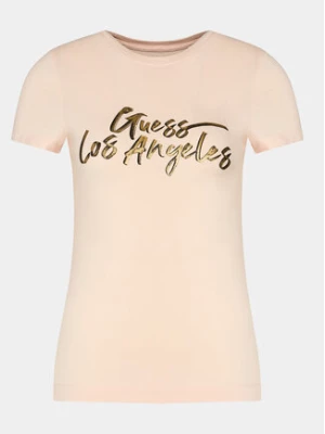 Guess T-Shirt W3YI18 J1314 Różowy Regular Fit