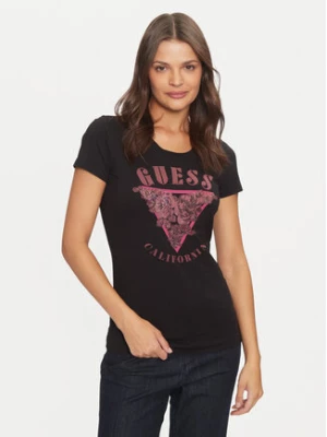 Guess T-Shirt W4BI19 J1314 Czarny Slim Fit